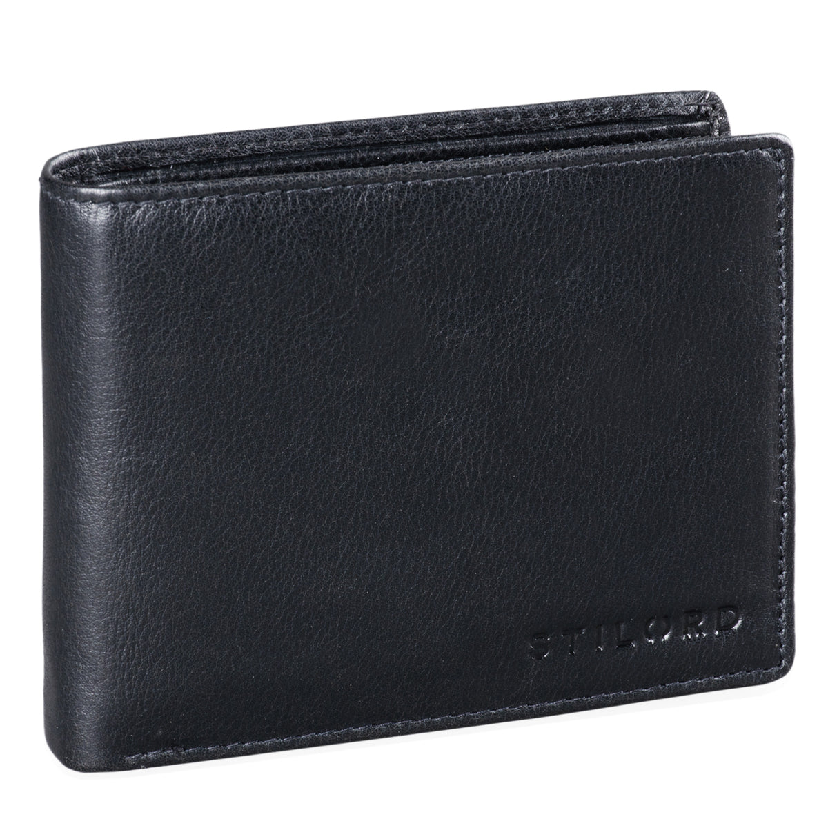Schwarze Leder Geldbörse RFID
