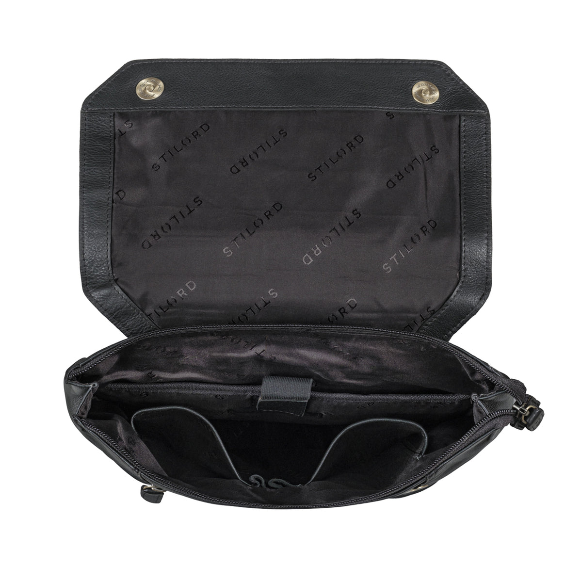 Backpack Leder schwarz