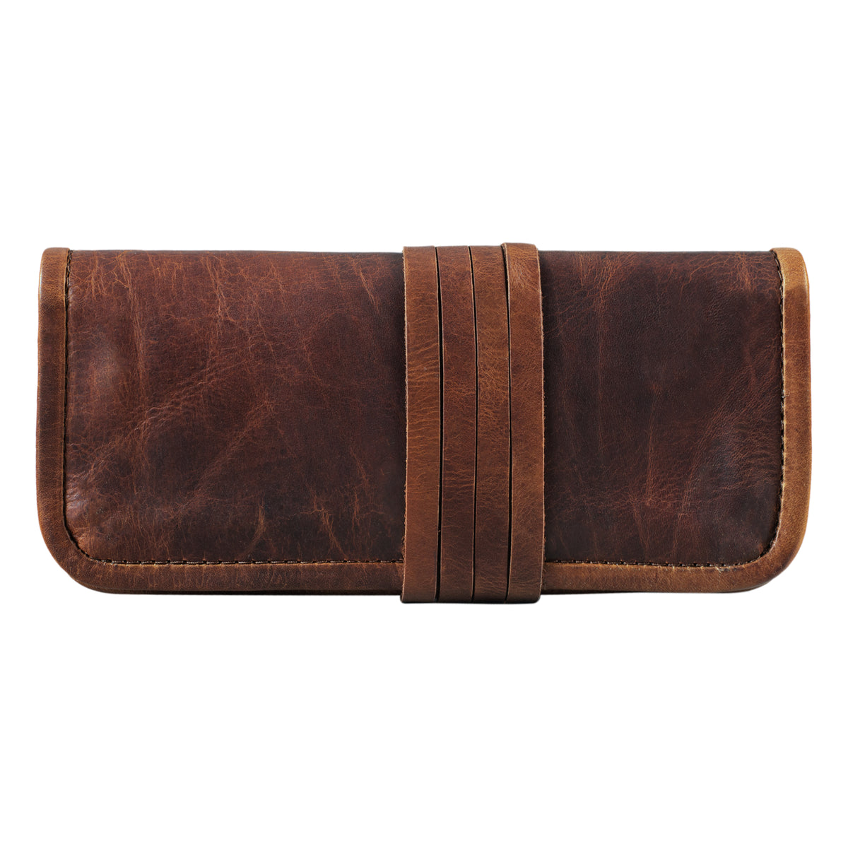 Leder Griffelmappe Vintage braun