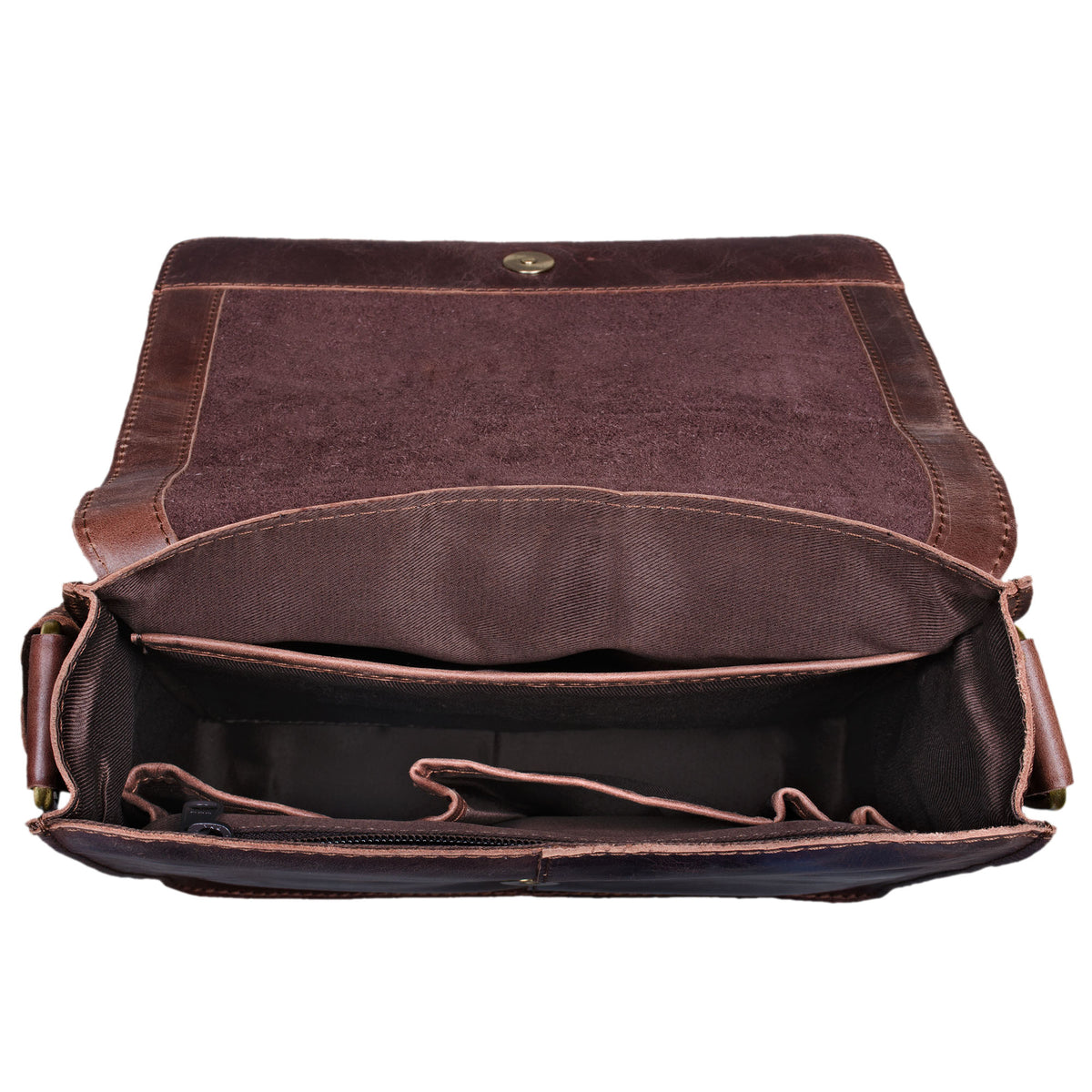 Braune Ledertasche Schultertasche Männer Vintage