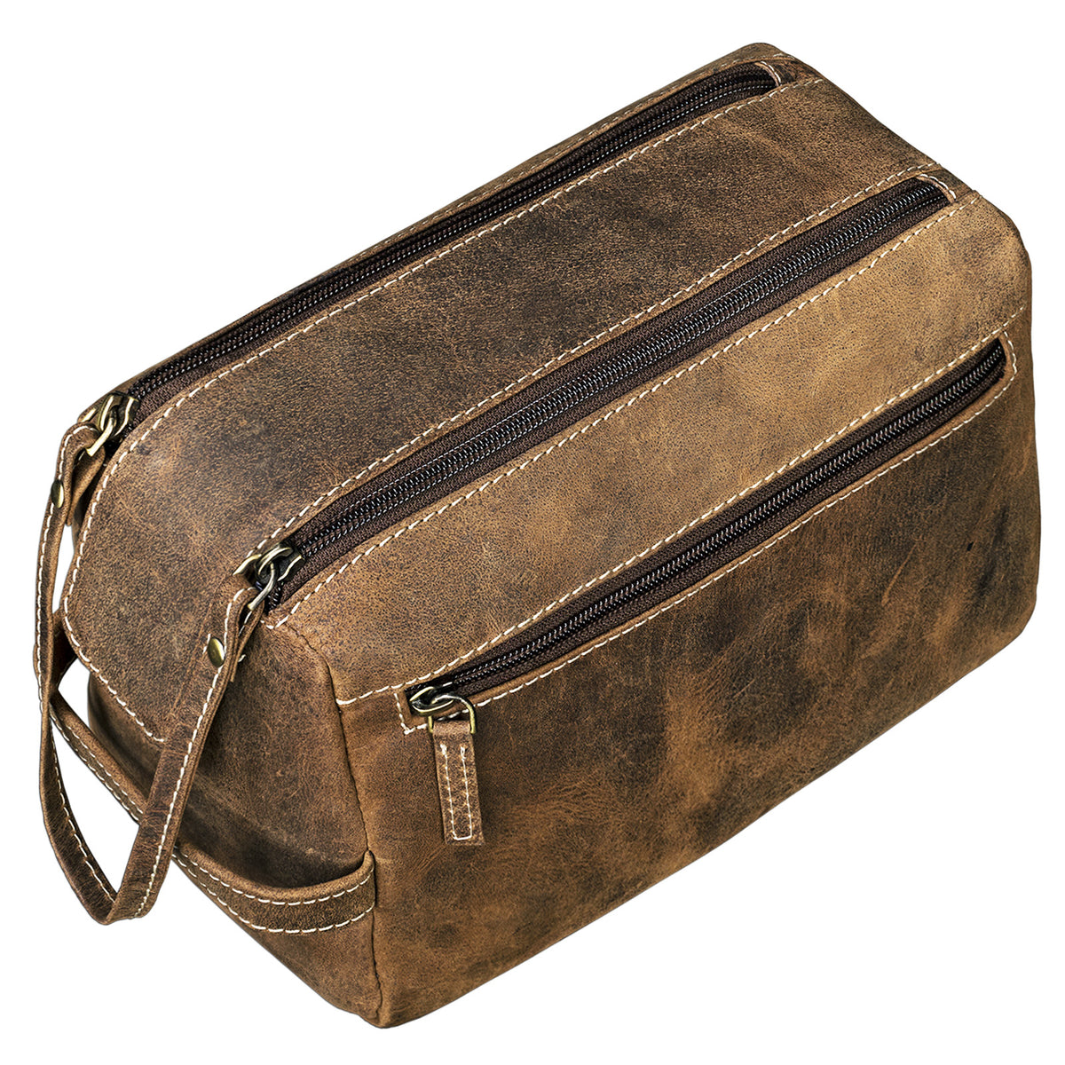 Leder Waschtasche Herren Damen