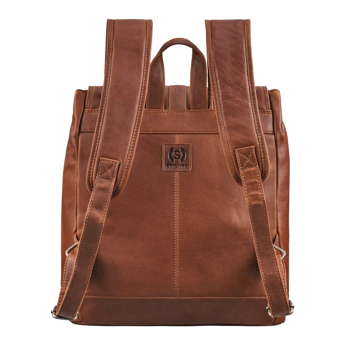brauner Lederrucksack für Damen und Herren