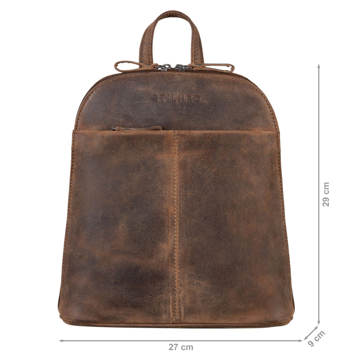 Damen Lederrucksack braun