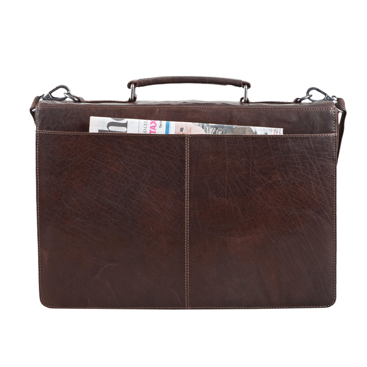 15 Zoll Vintage Businesstasche braun