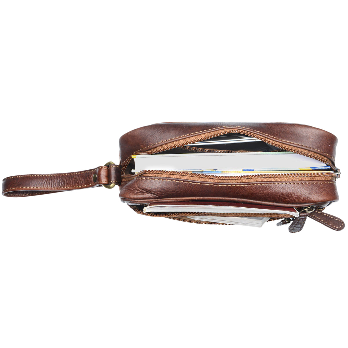 Kleine Ledertasche Herren