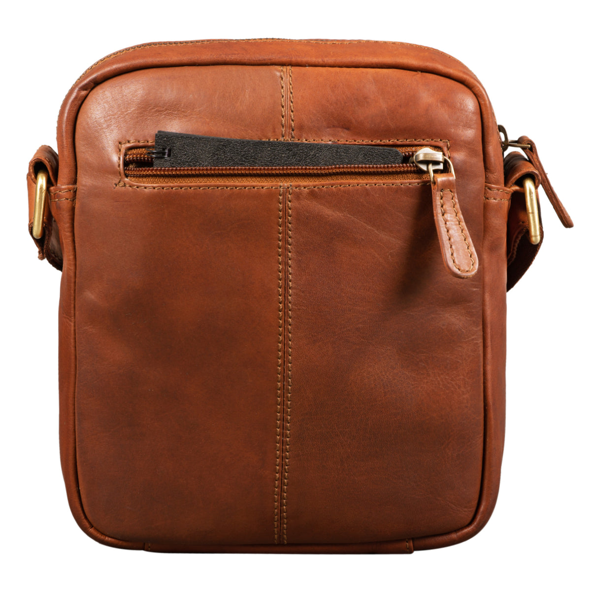 Kleine Herrentasche aus echtem Leder