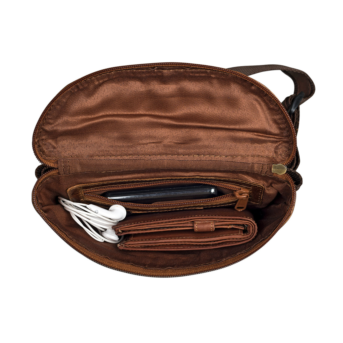 Reisetasche klein Leder braun