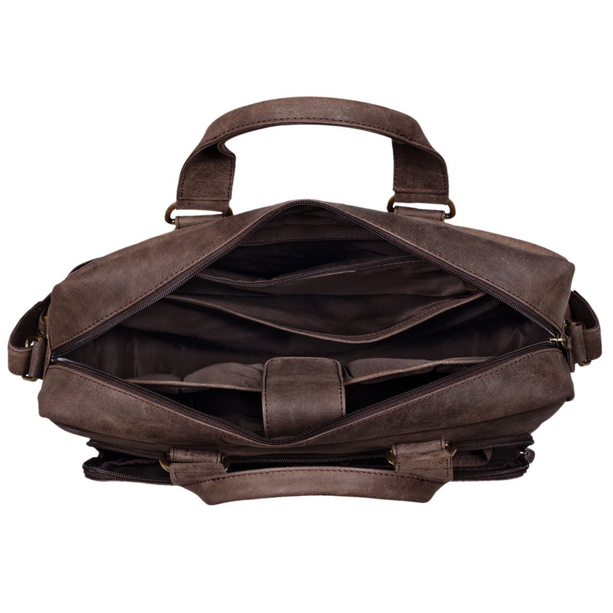Vintage Ledertasche Herren braun