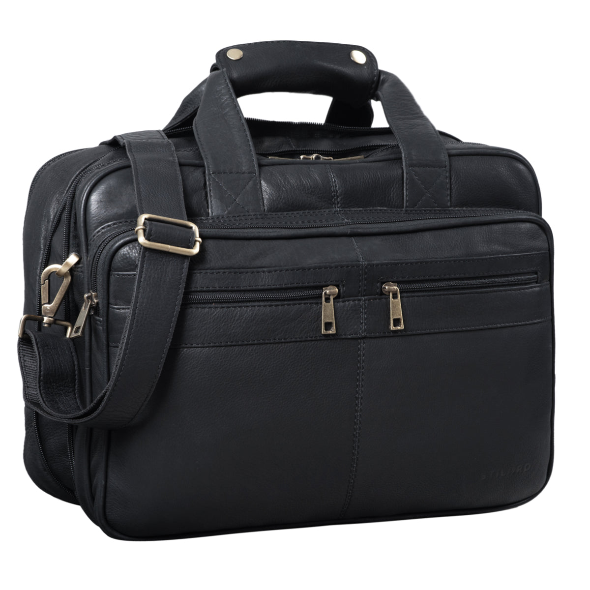 Ledertasche für Lehrer schwarz