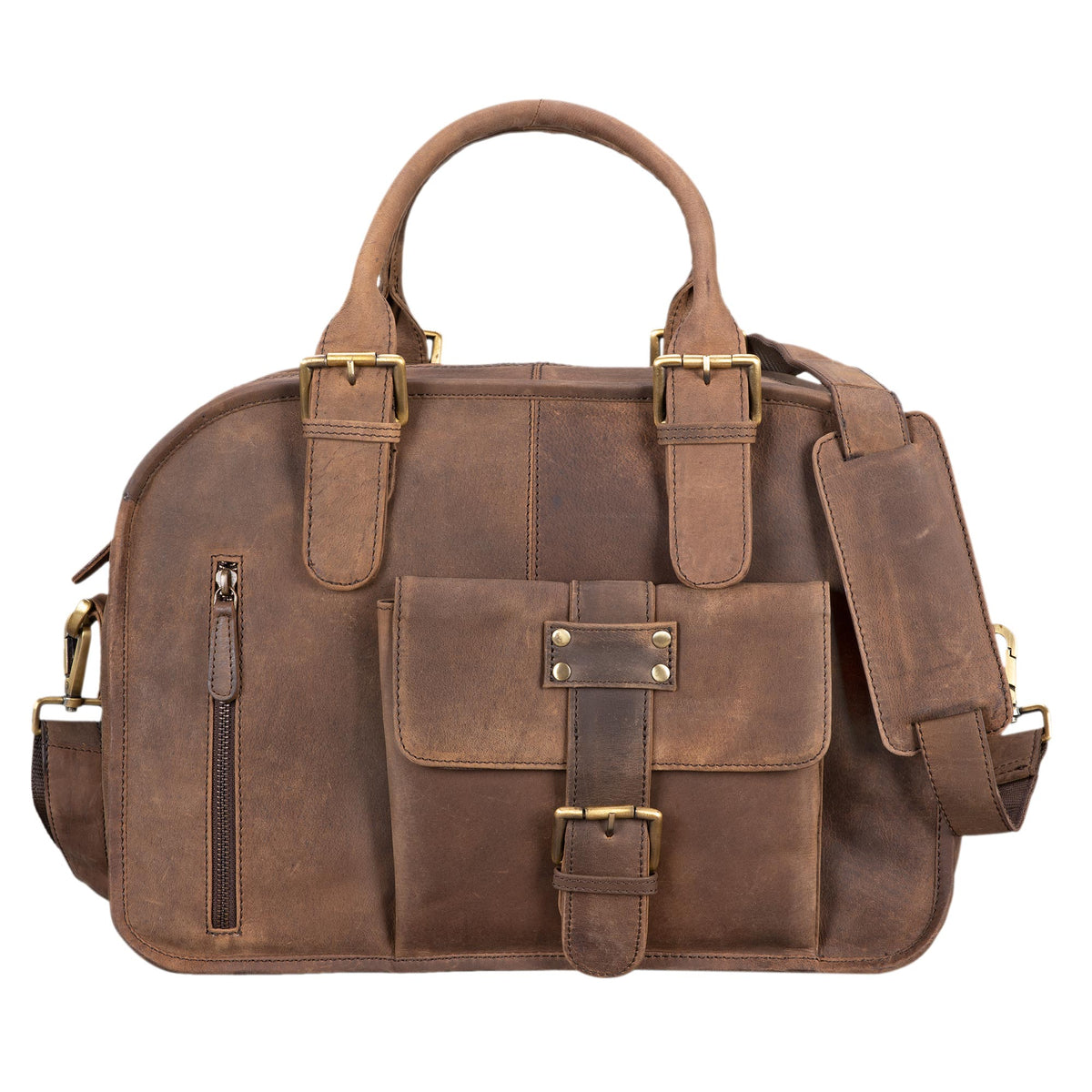 Lehrertasche groß Echtleder braun