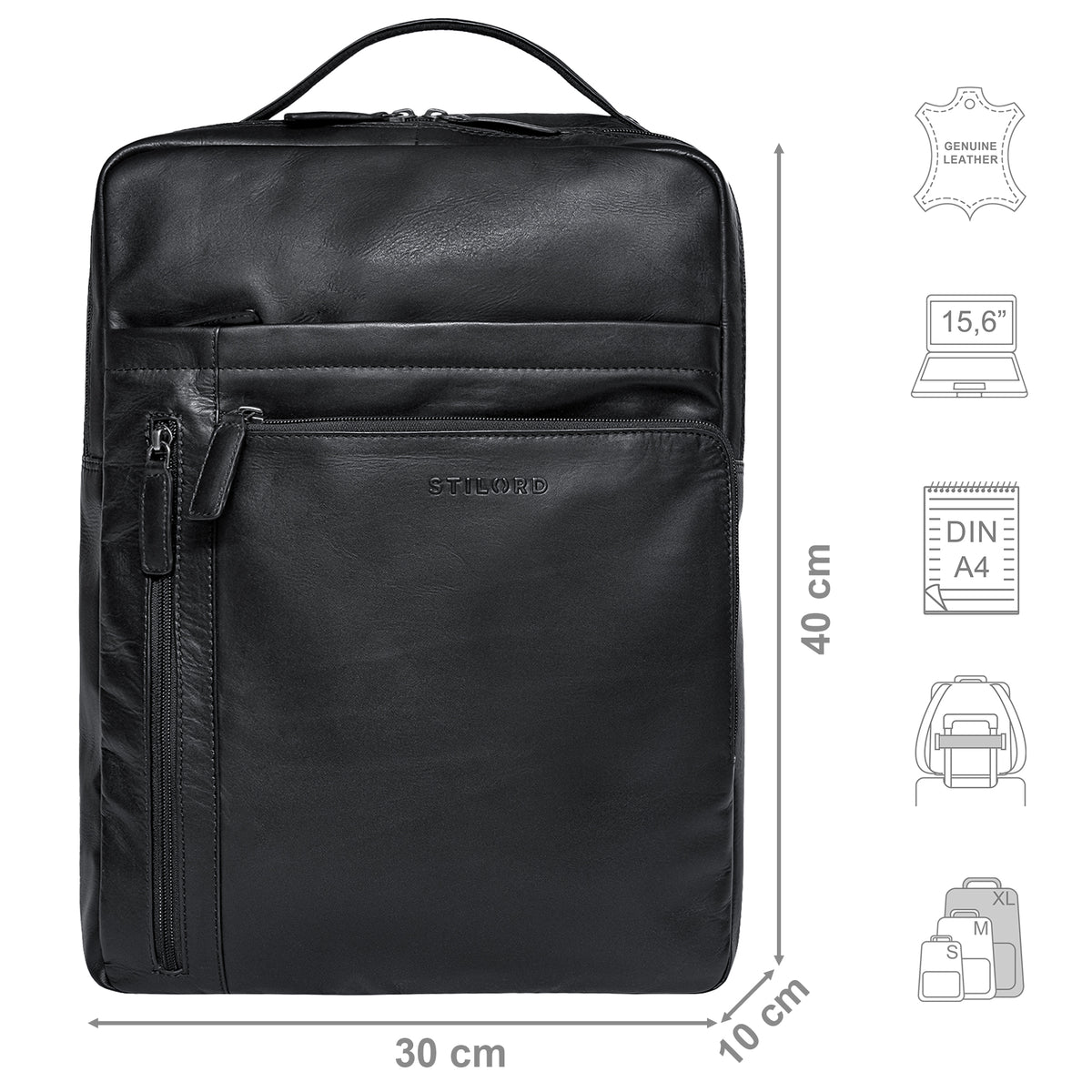 Backpack Office 15 6 Inch Leather