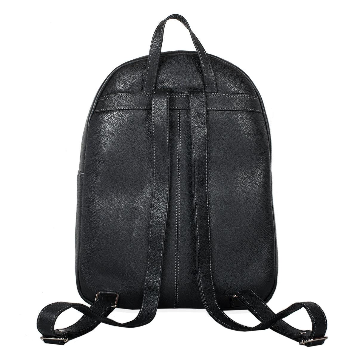Kleiner Reiserucksack schwarz Leder Herren Damen
