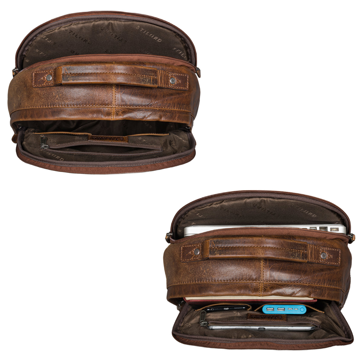 Vintage Backpack Retro braun