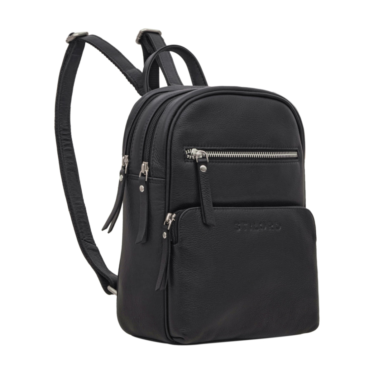 cityrucksack vintage damen schwarz klein Leder