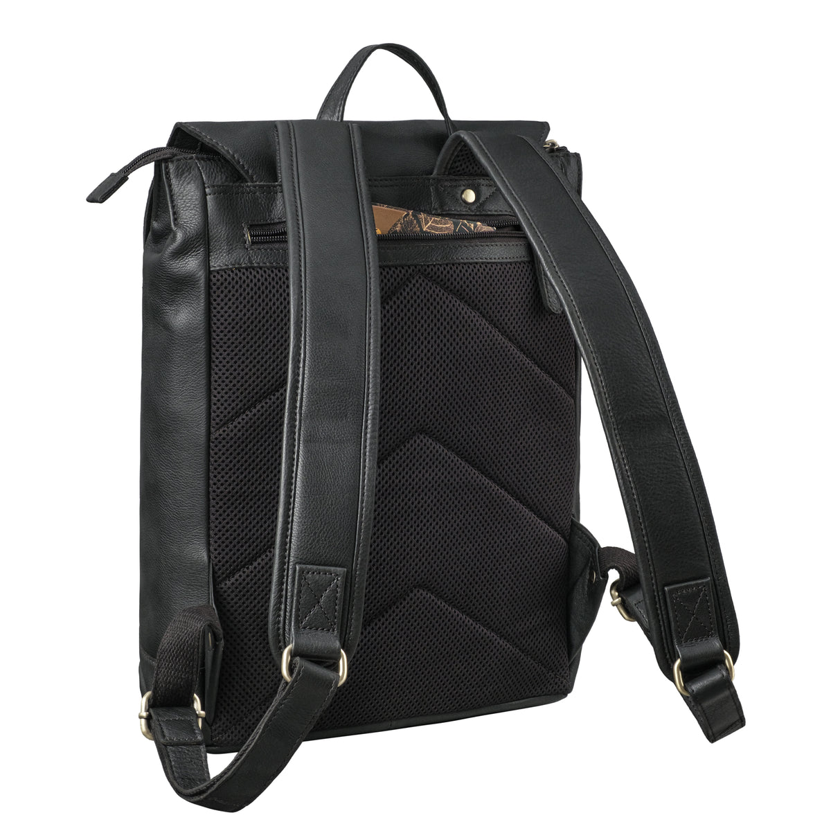 Business Rucksack Leder schwarz