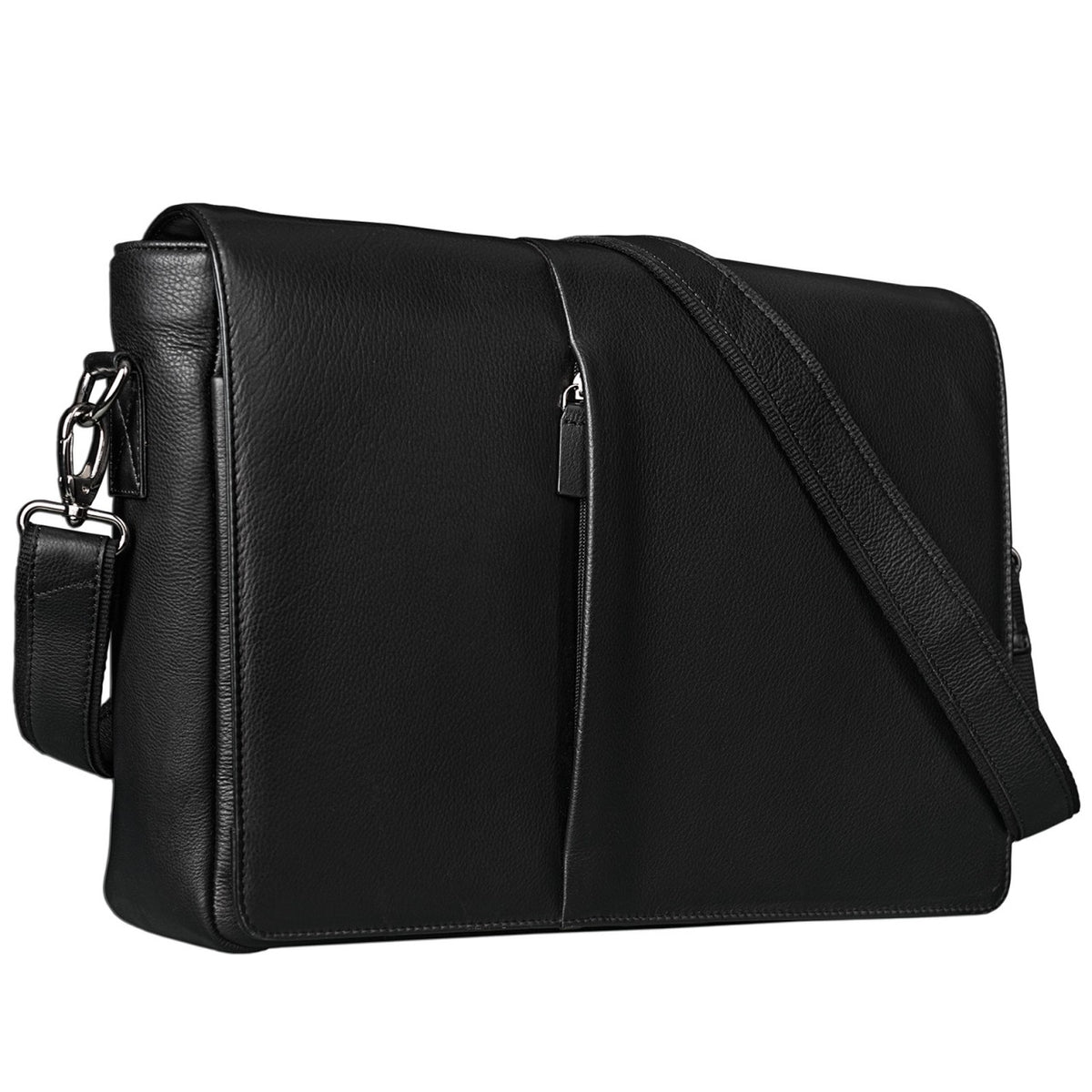STILORD Umhängetasche Leder Herren Schwarz elegant