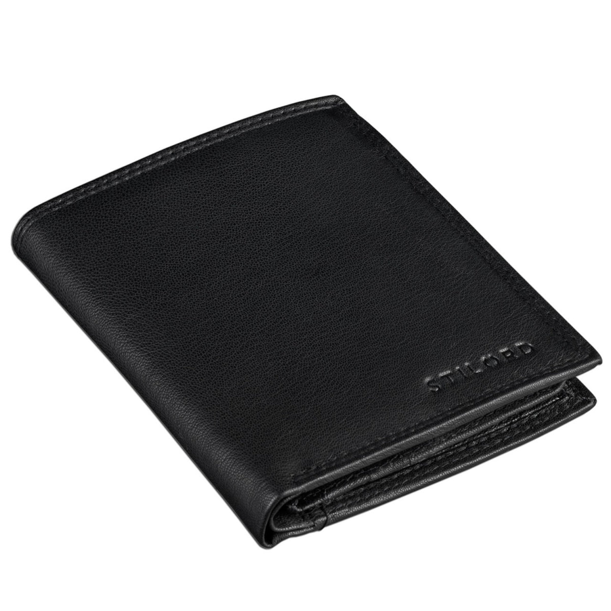 Leder Wallet Schwarz