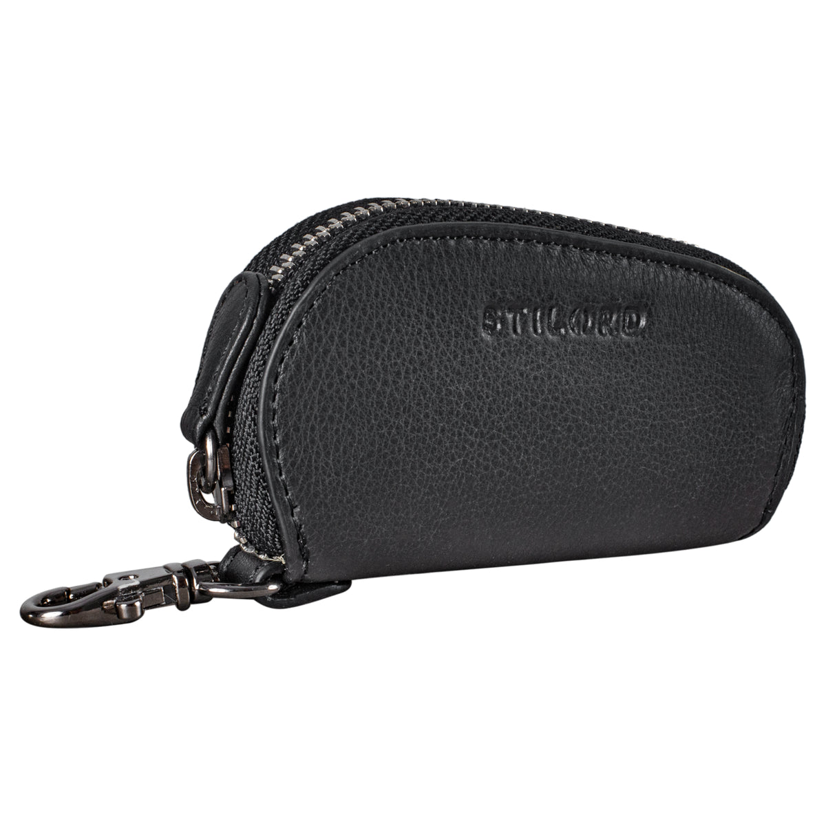 Schlüssel Etui Tasche Leder schwarz