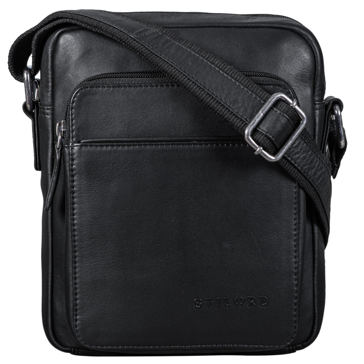 schwarze Ledertasche Klein