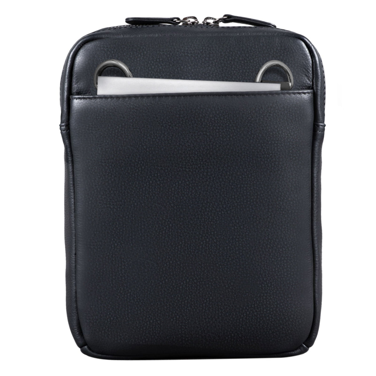 Echtleder Schultertasche Herrentasche schwarz