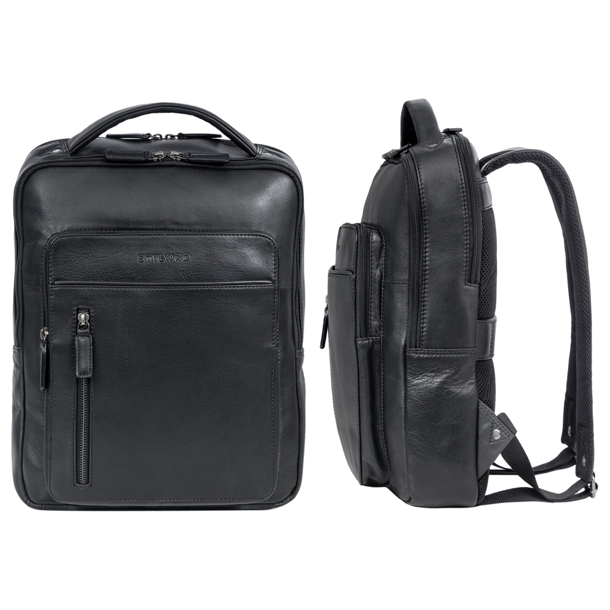 Leder Reiserucksack schwarz Herren
