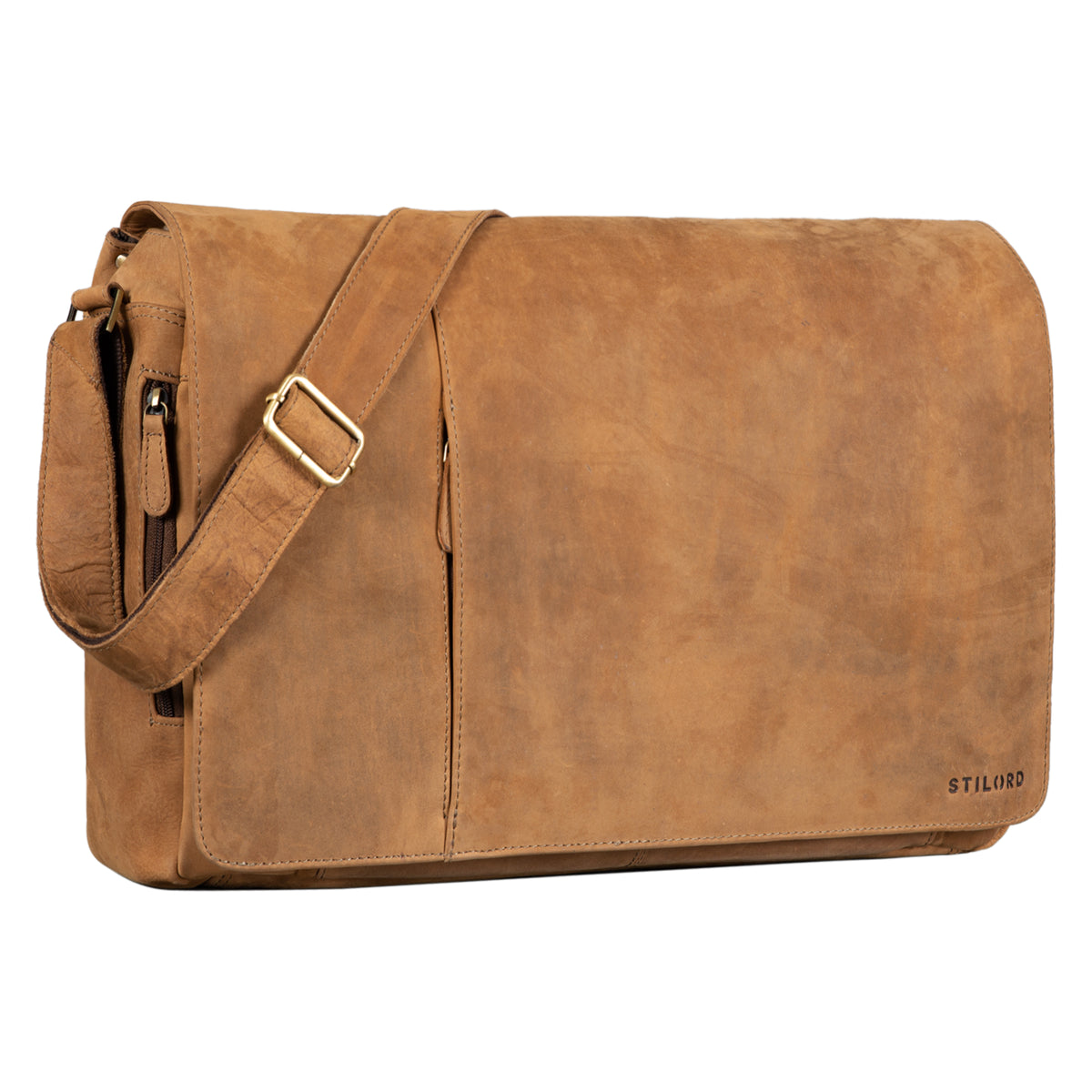 Leder Messenger Bag Vintage