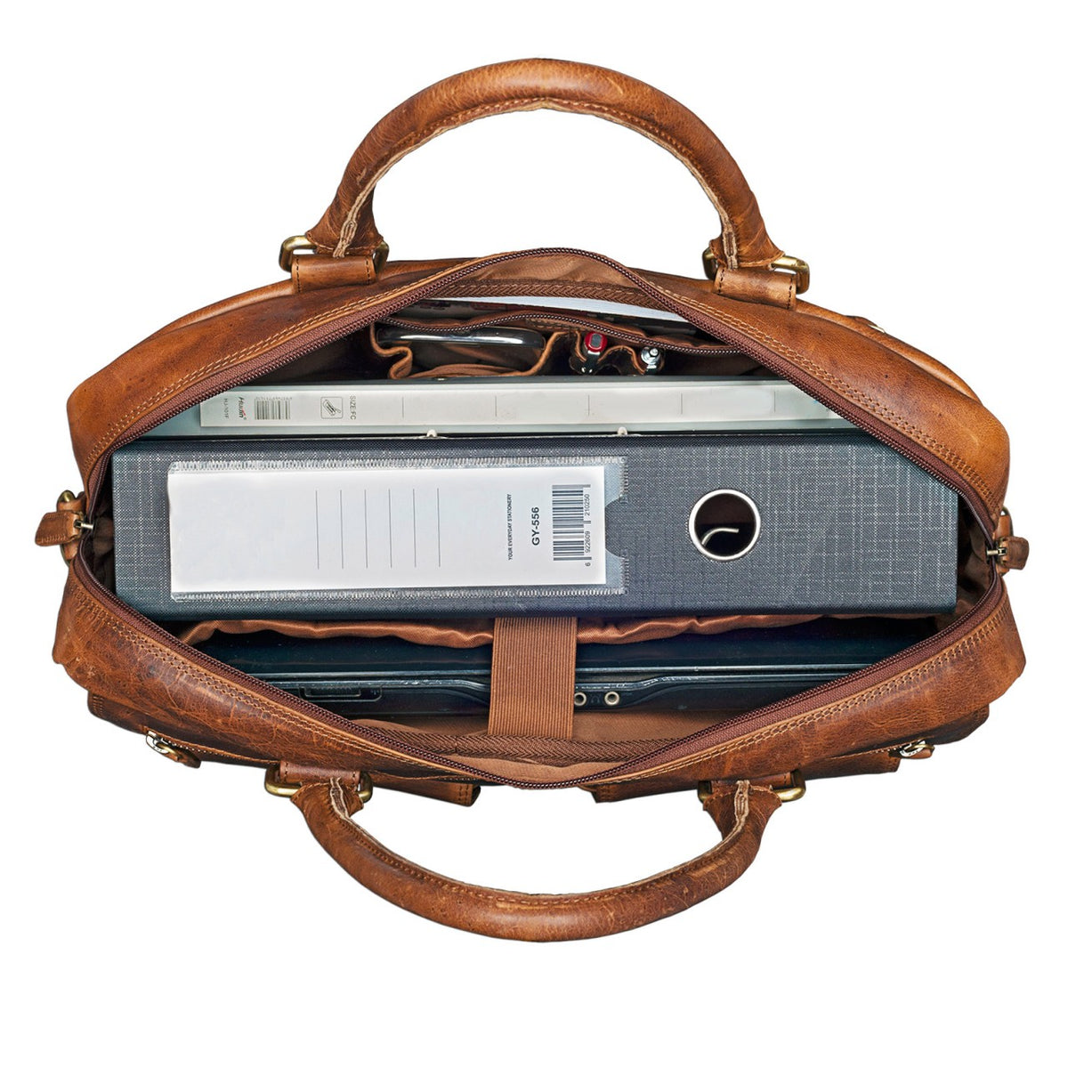 Laptoptasche braun groß