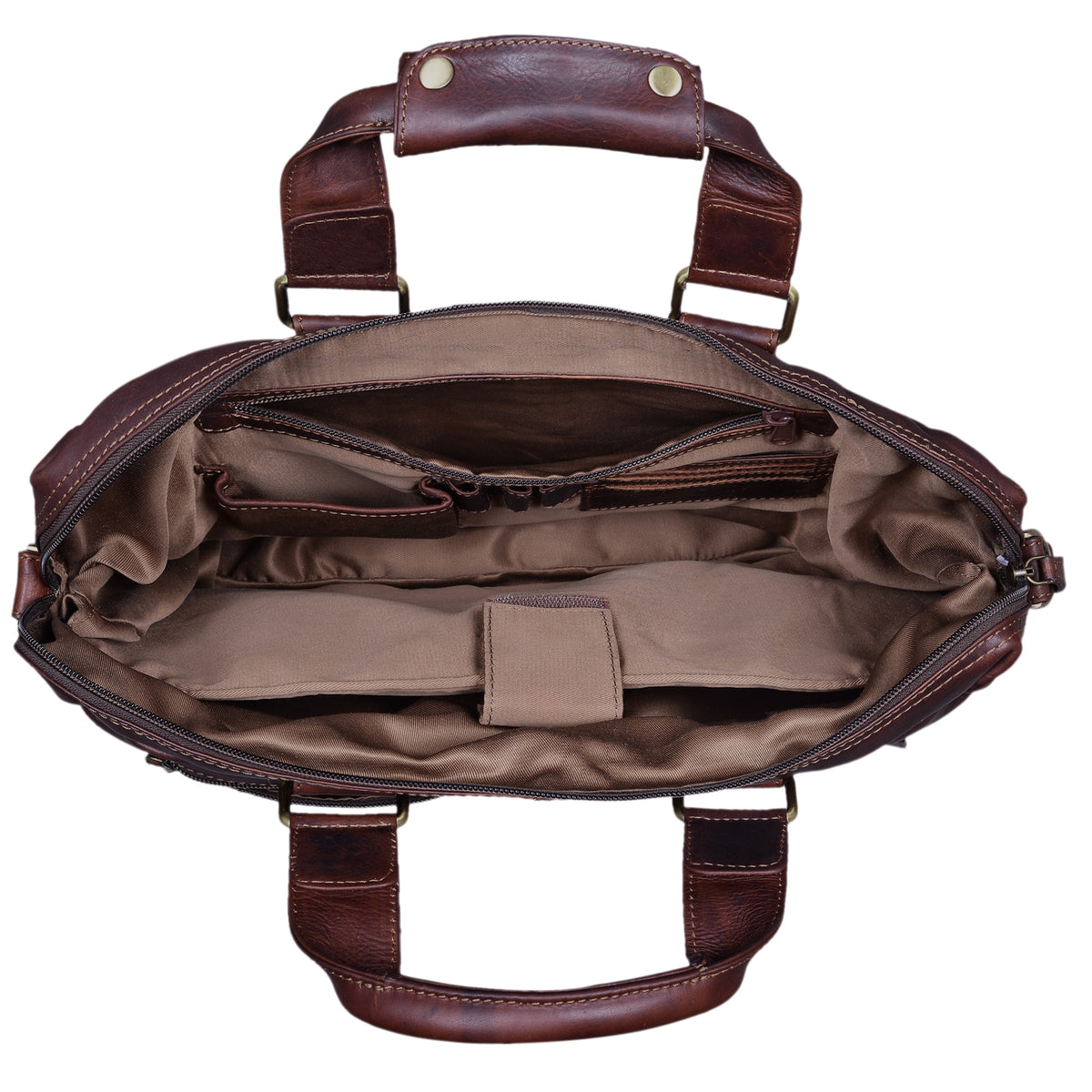Leder Businesstasche dunkel-braun
