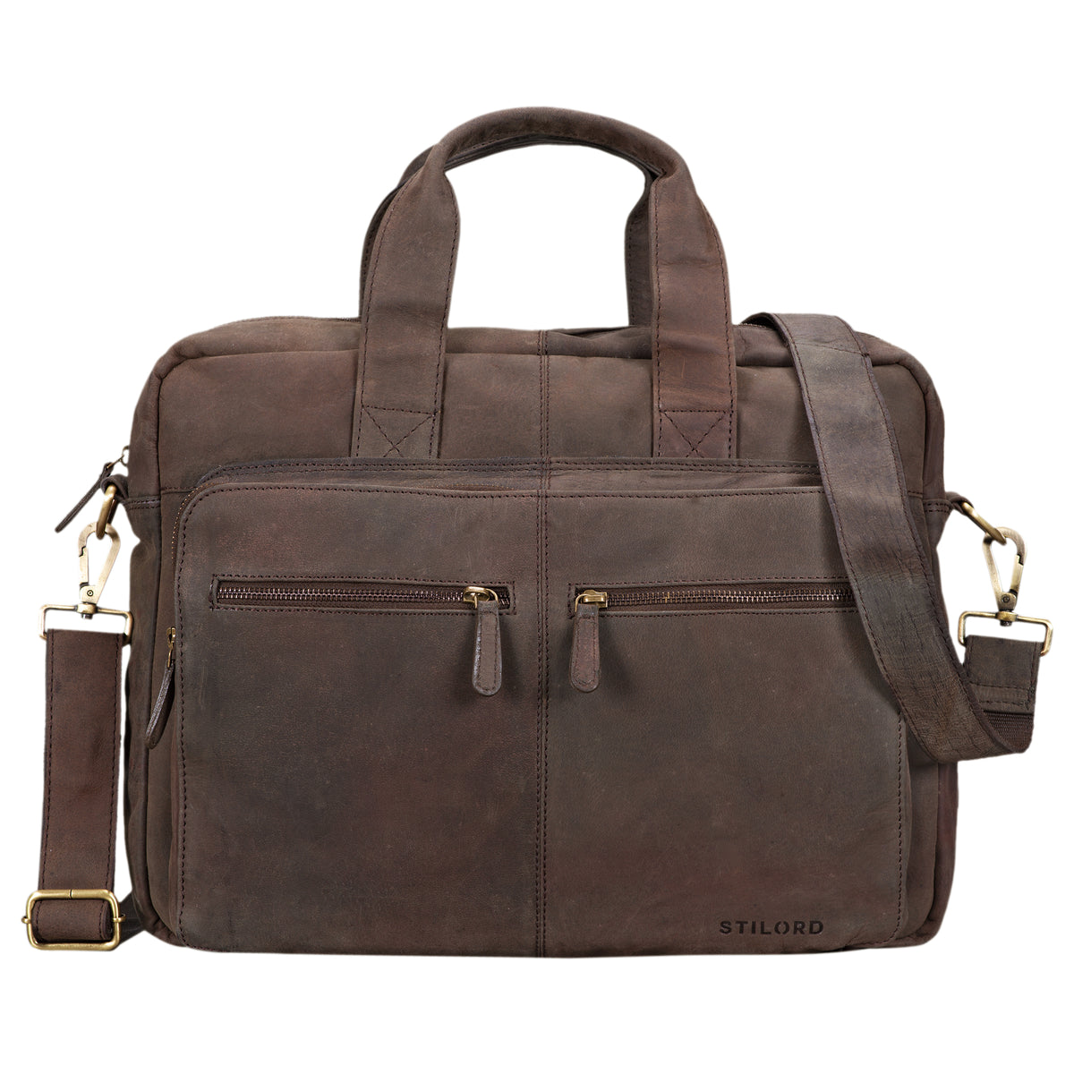 Herren Umhängetasche Leder Laptoptasche