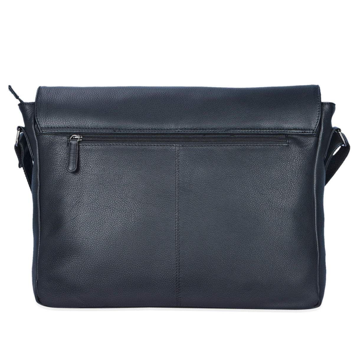Umhängetasche Leder mit Laptopfach Notebook schwarz