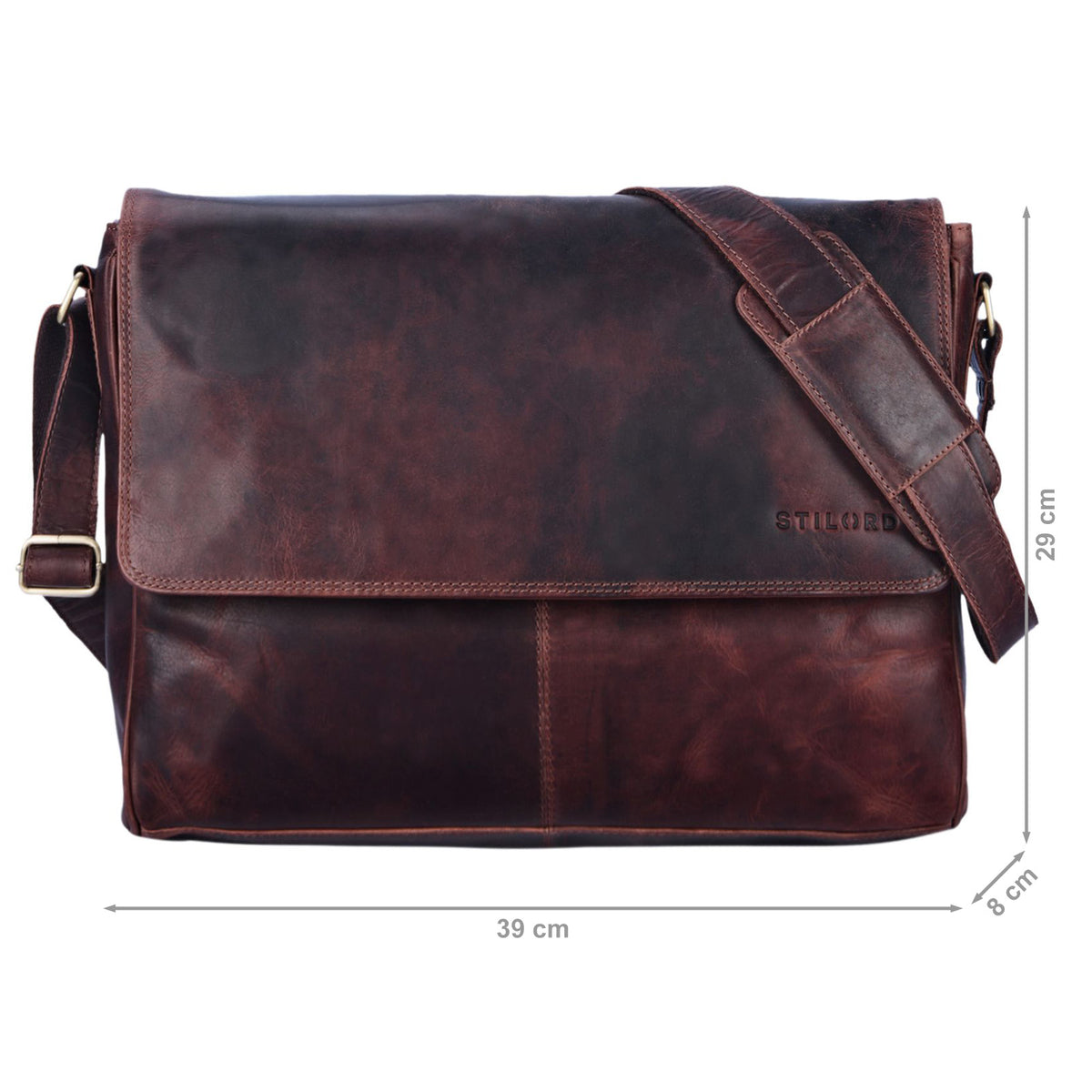 Braune Ledertasche Herren für Notebooks