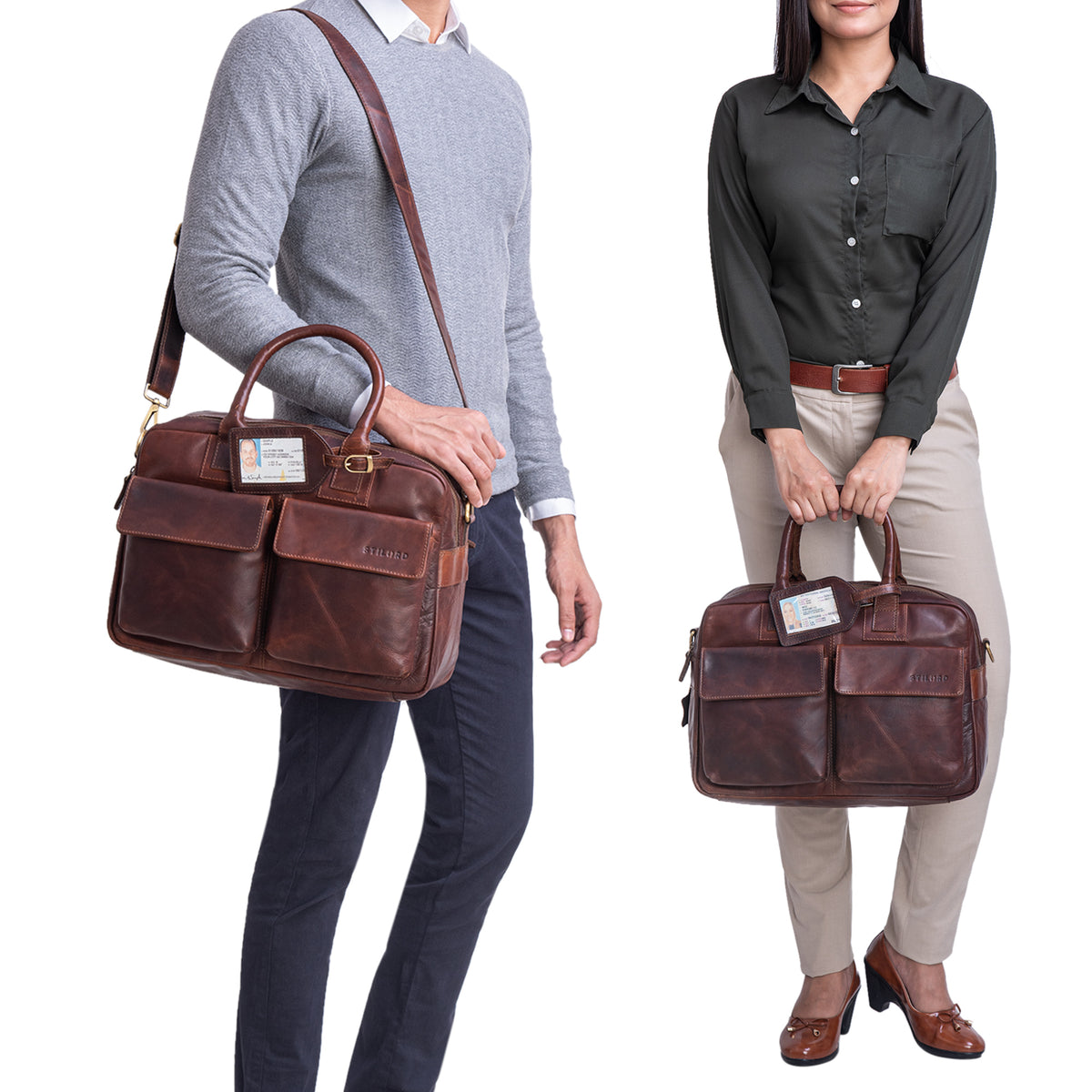 Aktentasche Leder Damen Vintage