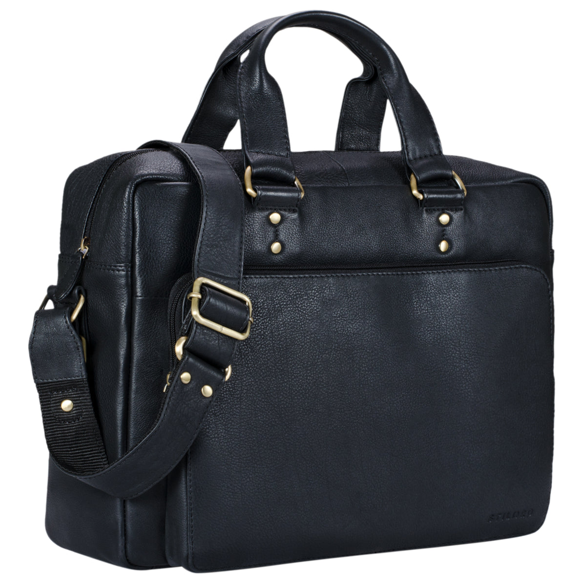 Leder Businesstasche Herren schwarz