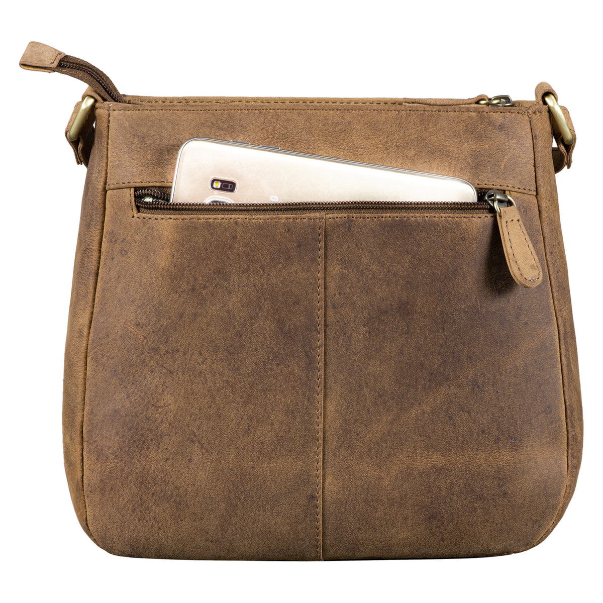 Vintage Damen Leder Handtasche