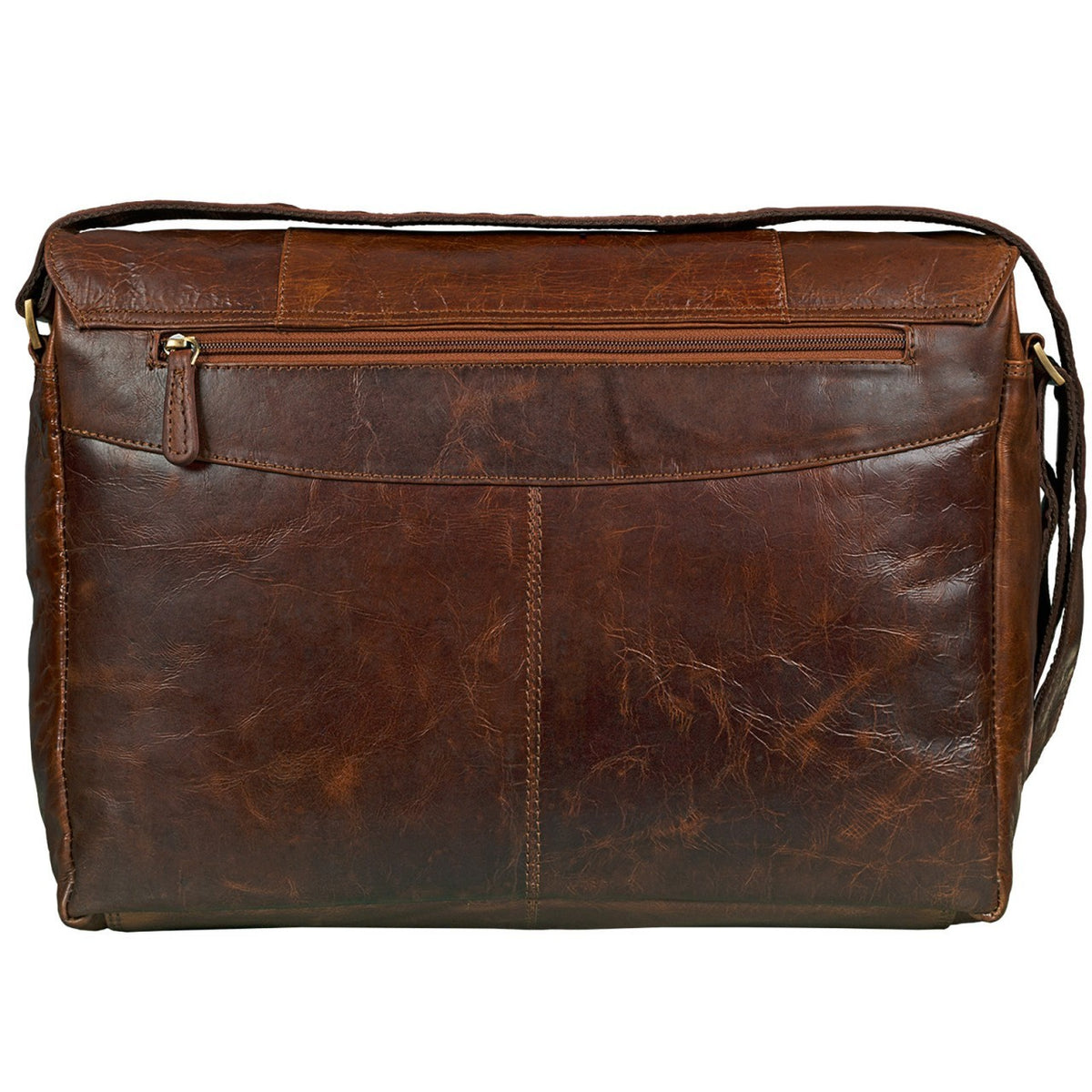 Vintage Leder Laptoptasche echtes Leder braun
