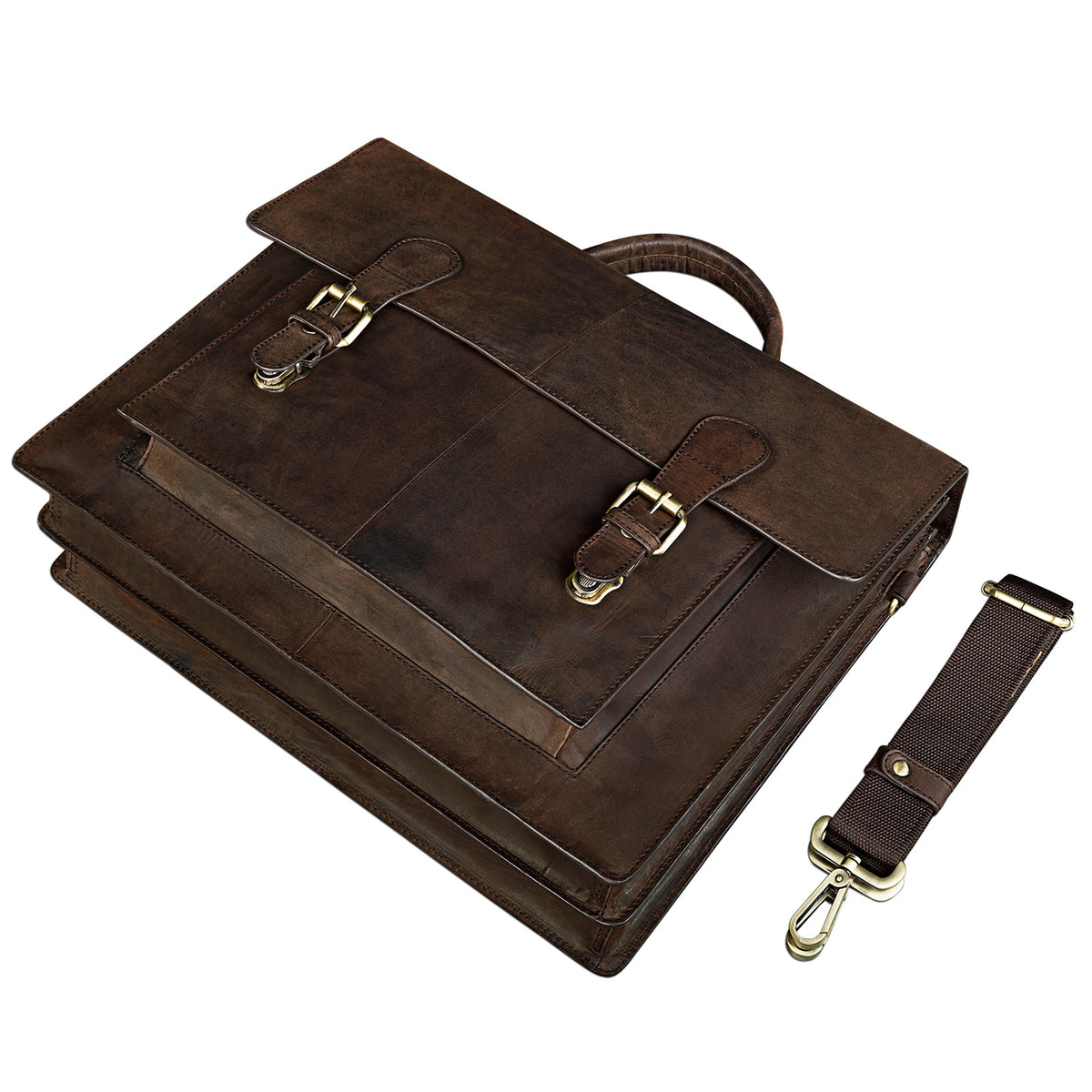 Bürotasche braun Leder