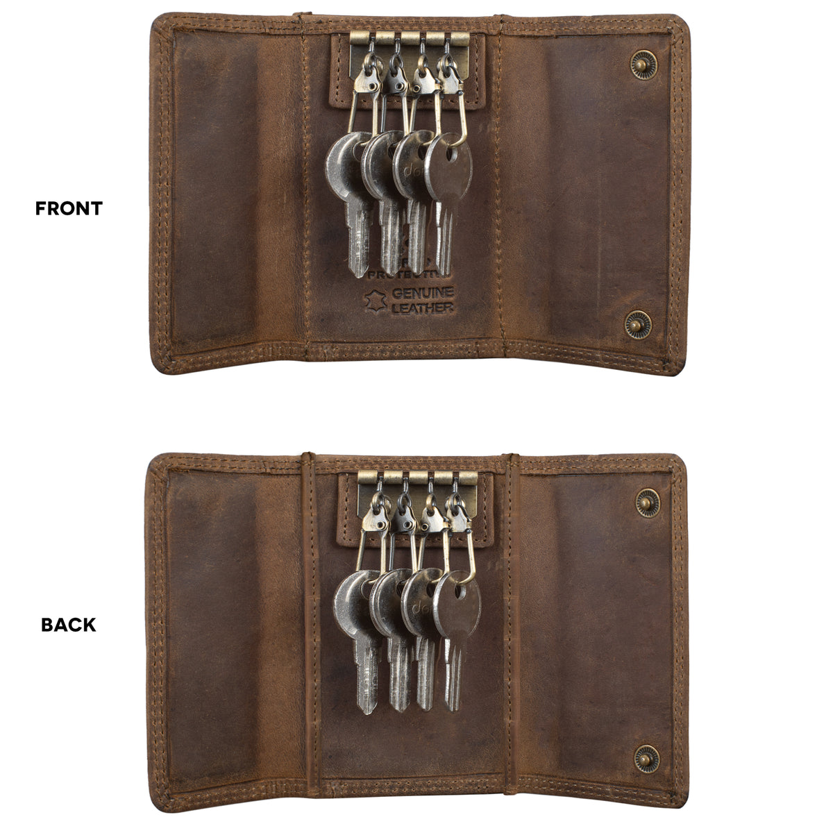 Vintage Schlüsselhülle Leder braun