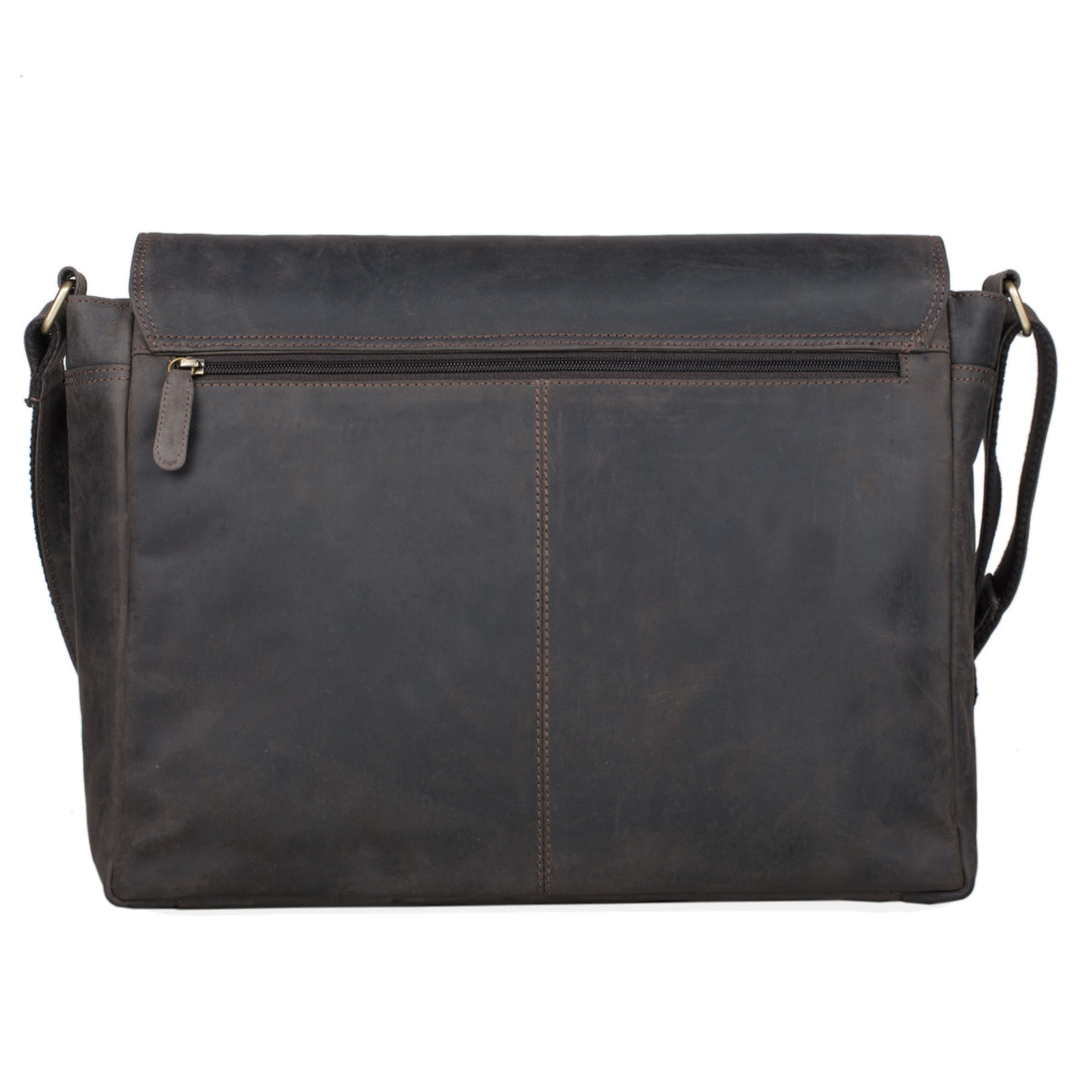 Dunkelbraune Vintage Ledertasche
