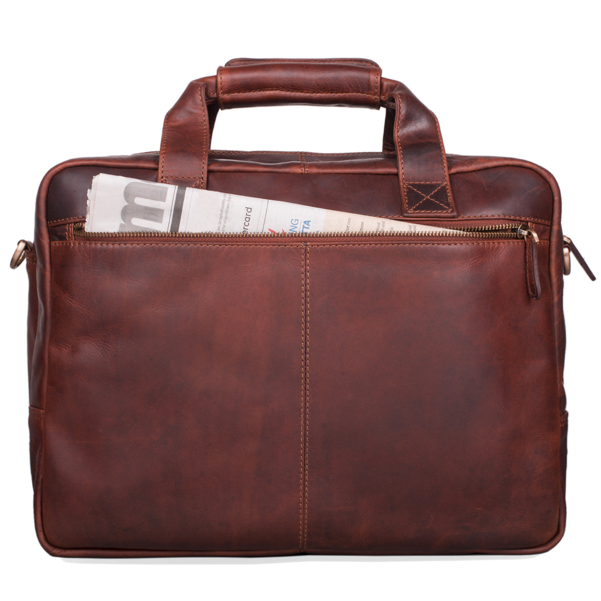 Vintage Business Ledertasche Groß