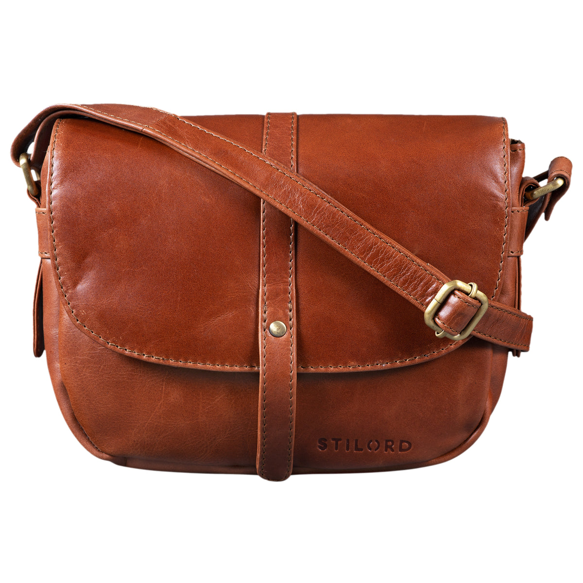 Leder Umhängetasche Frauen Vintage braun