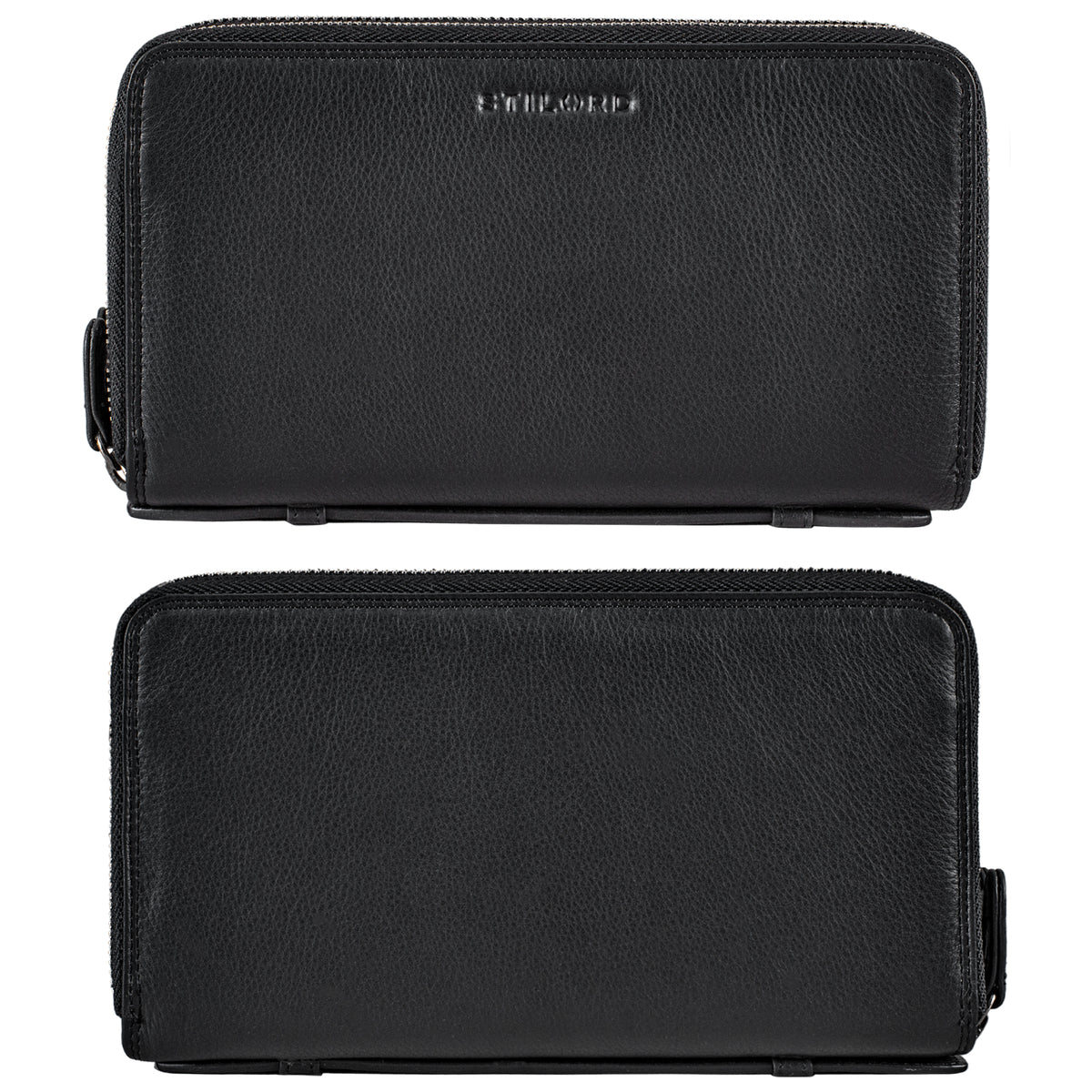 Schwarzes Vintage Portemonnaie Damen