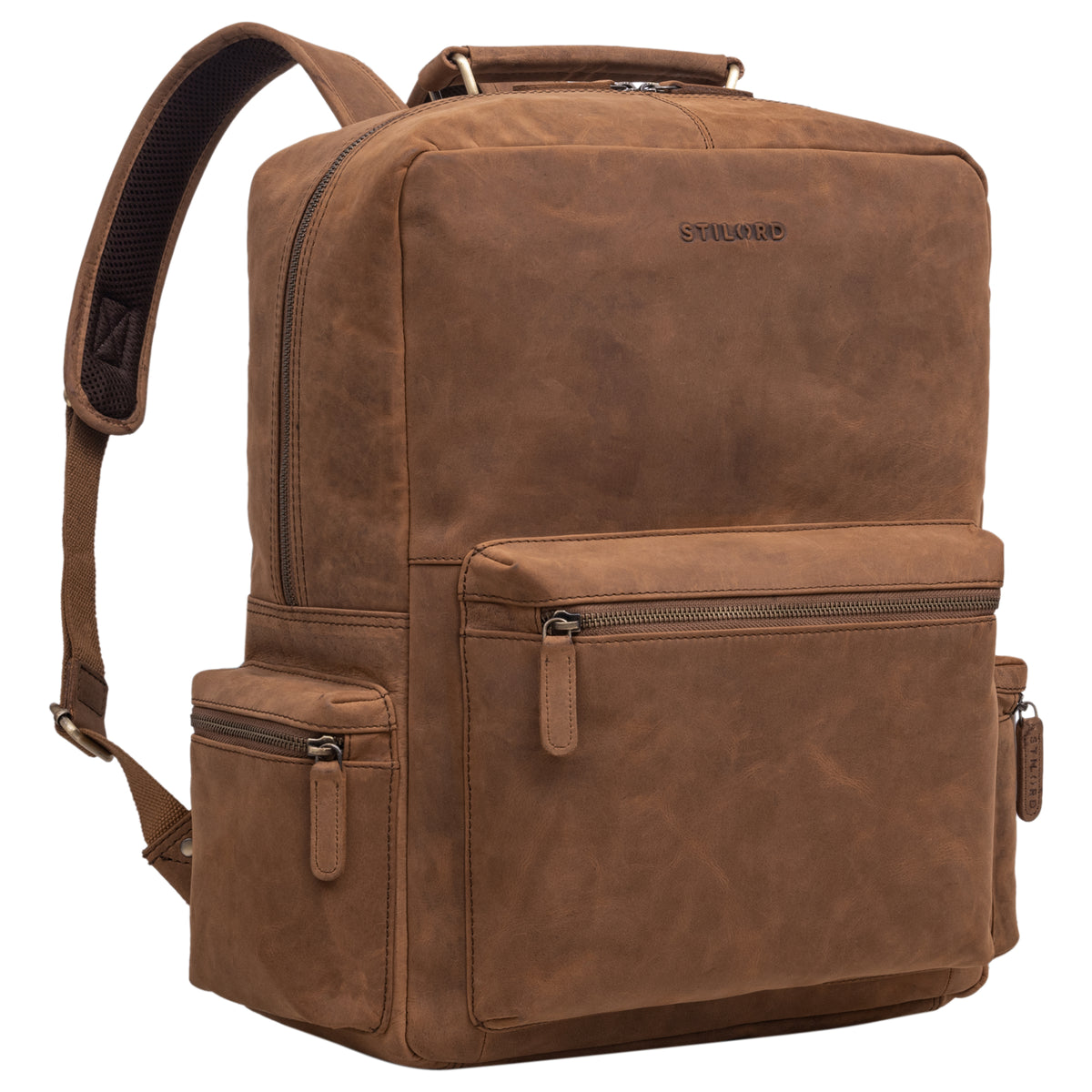 Rucksack Leder Lehrer Schule groß