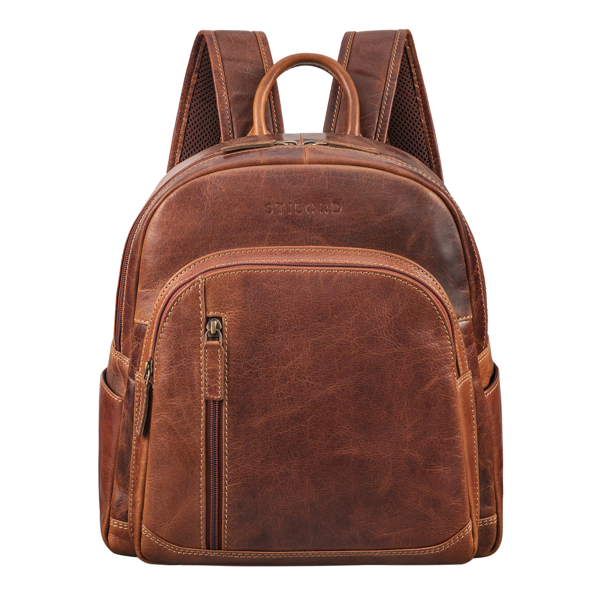Brauner Lederrucksack Damen klein