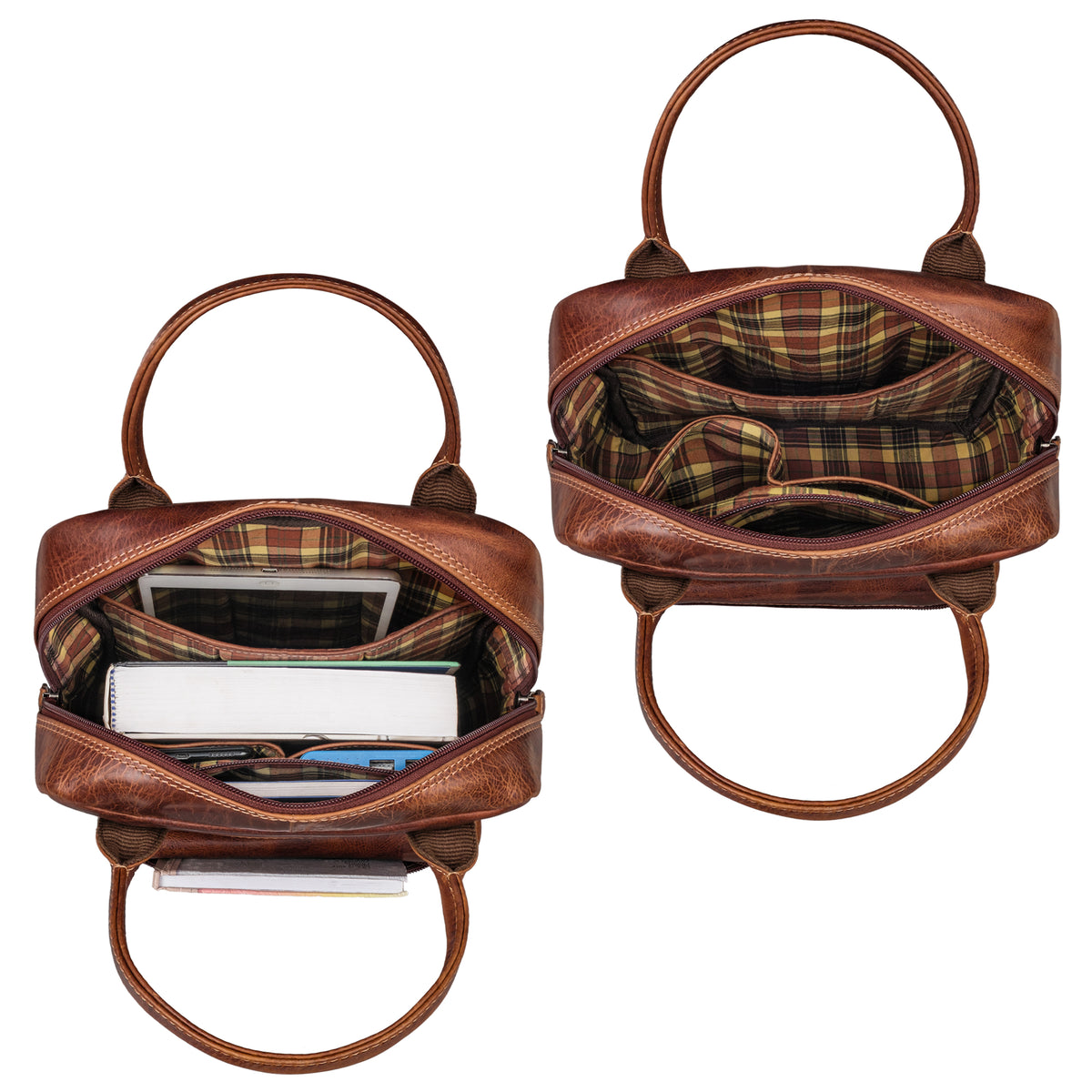 damen rucksack echt leder braun