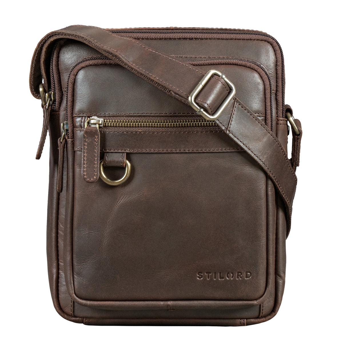 Moderne Leder Schultertasche für Herren