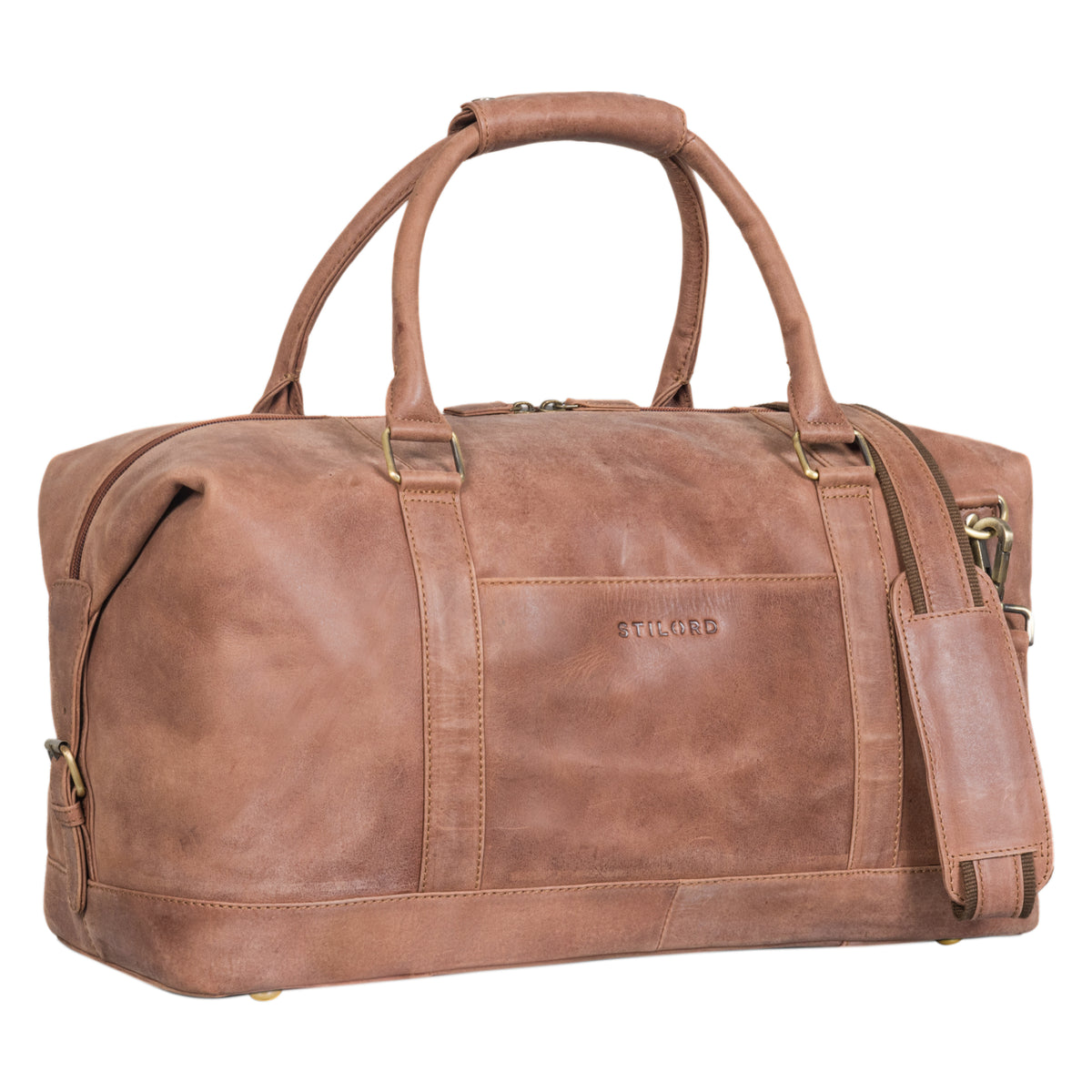 Braune Ledertasche groß Schwarz