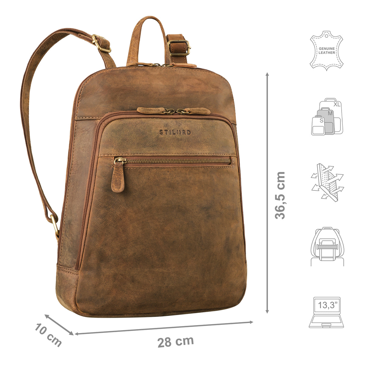 kleiner Leder Rucksack für Damen