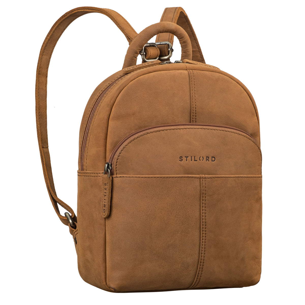 echt leder mini rucksack braun damen