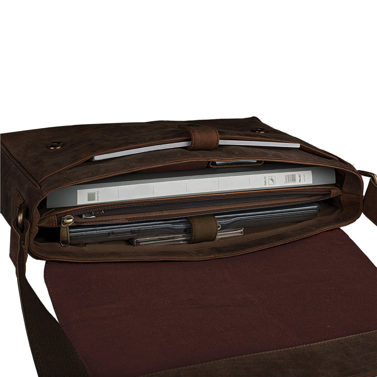 Umhängetasche Leder Herren Damen braun