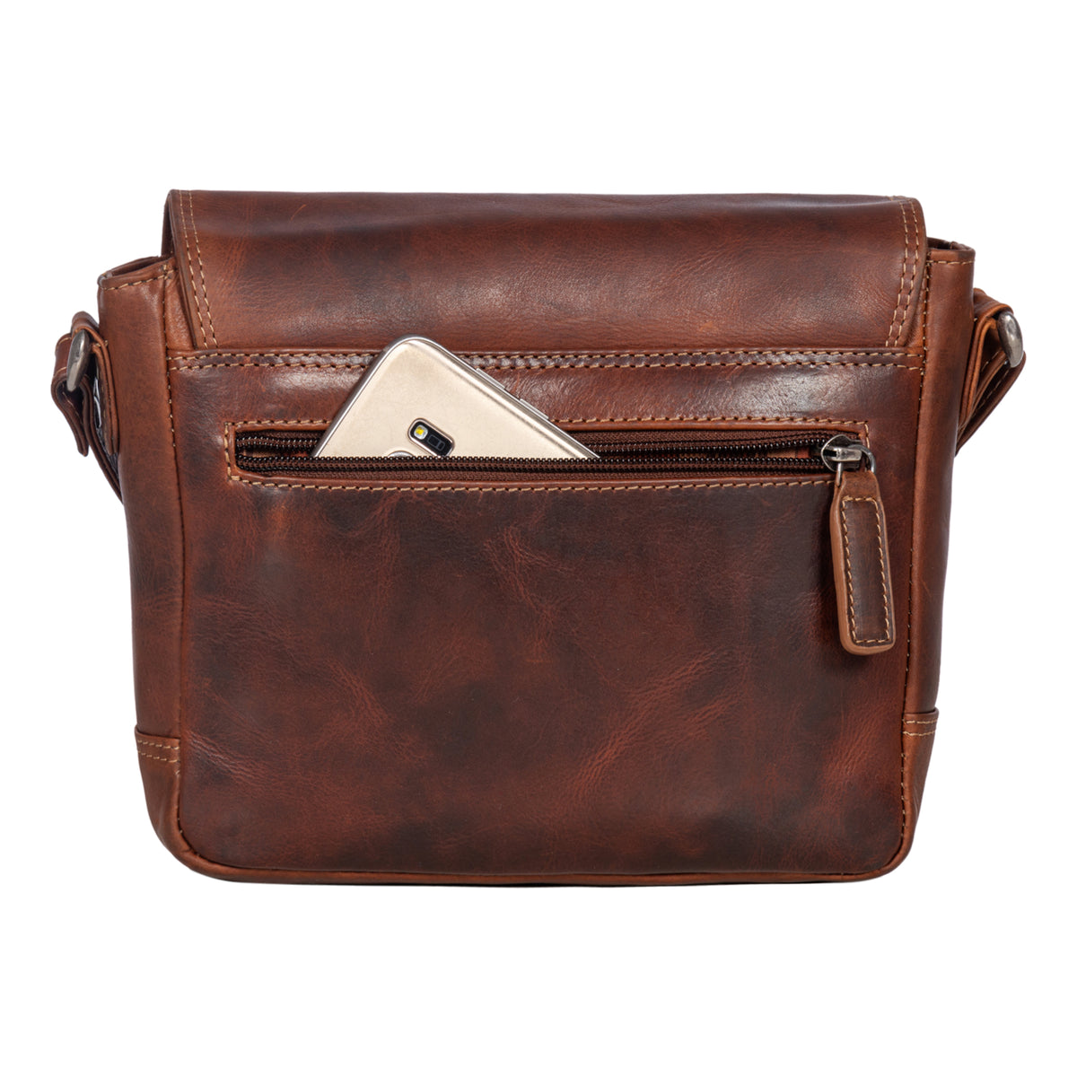 Damen Partytasche Leder Cognac
